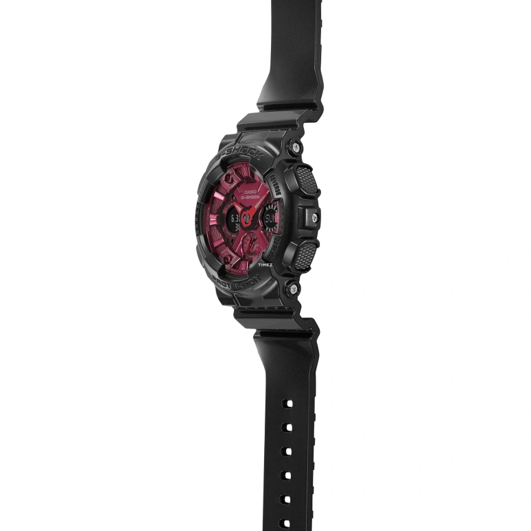 卡西欧,G-SHOCK 45.90毫米,45.90毫米,合成树脂,粉红色,石英,倒计时,计时,月历,星期历,矿物水晶,圆形,GMAS120RB,GMAS120RB-1A