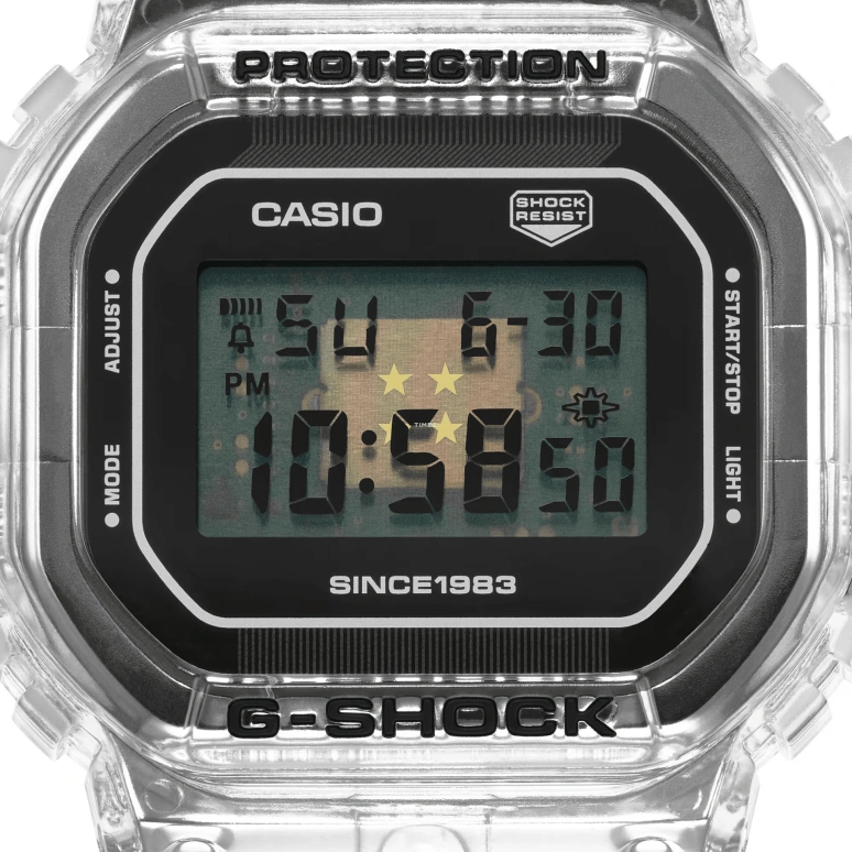 卡西欧,G-SHOCK 48.90毫米,48.90毫米,合成树脂,黑色,石英,倒计时,计时,月历,星期历,矿物水晶,方形,DW5040RX,DW5040RX-7