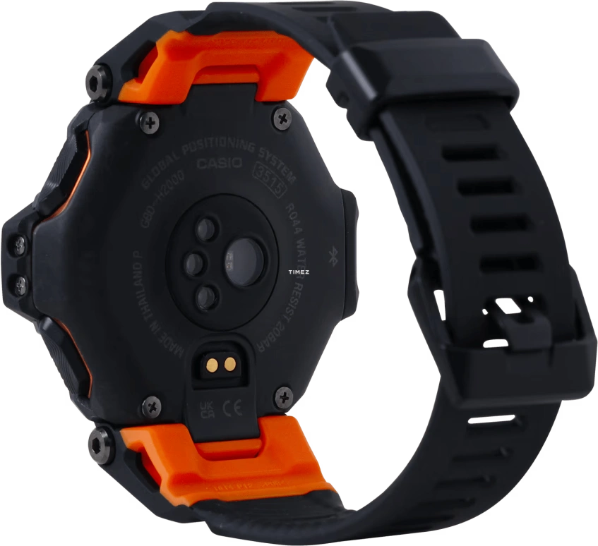 卡西欧,G-SHOCK 52.60毫米,52.60毫米,生物基,合成树脂,黑色,处理器,倒计时,计时,月历,星期历,矿物水晶,圆形,GBDH2000,GBDH2000-1A