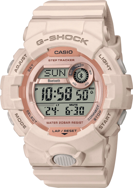 Casio,G-SQUAD 50.70x45.20mm,50.70x45.20mm,Resin,Pink Red,Black,Red,Quartz,GMD,GMD-B800-4
