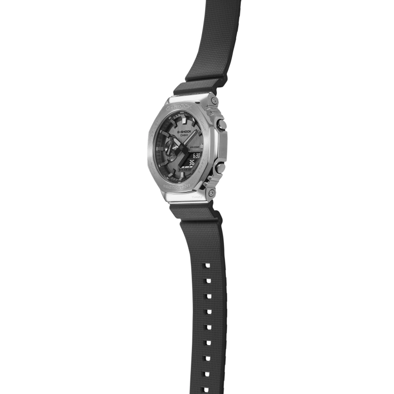 卡西欧,G-SHOCK 49.30x44.40毫米,49.30x44.40毫米,不锈钢,灰色,石英,计时,月历,星期历,日历,矿物水晶,八角形,GM,GM-2100-1A