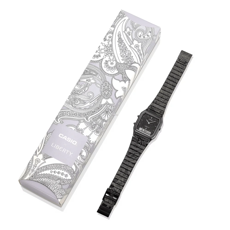 卡西欧,VINTAGE 38.80x29.80毫米,38.80x29.80毫米,合成树脂,黑色,石英,计时,月历,星期历,日历,树脂,玻璃,方形,AQ230EBLT,AQ230EBLT-1A