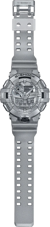 卡西欧,G-SHOCK 57.50x53.40毫米,57.50x53.40毫米,合成树脂,银色,石英,倒计时,计时,月历,星期历,矿物水晶,圆形,GA700FF,GA700FF-8A