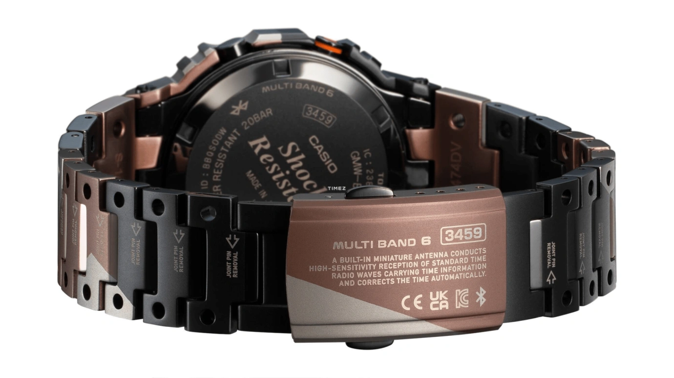 卡西欧,G-SHOCK 49.30x43.20毫米,49.30x43.20毫米,钛,黑色,石英,倒计时,计时,月历,星期历,矿物水晶,方形,GMWB5000TVB1
