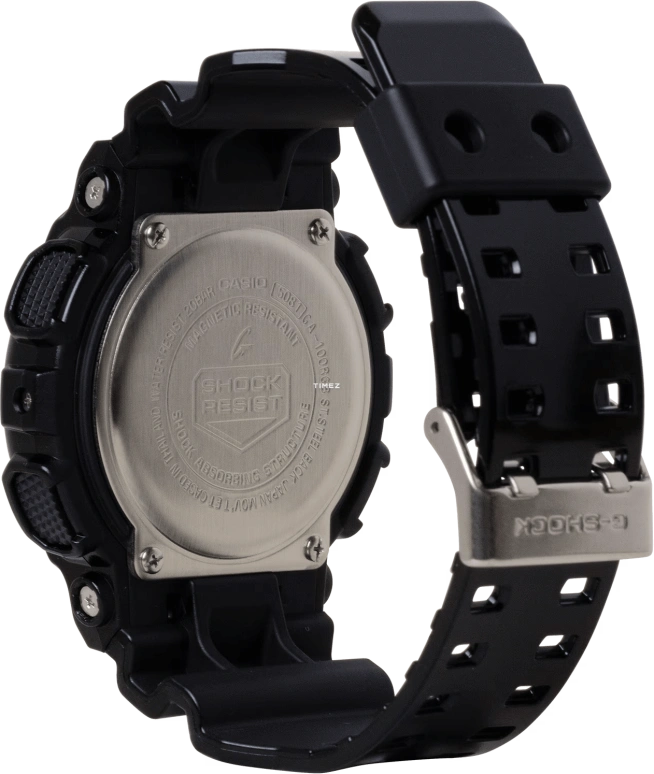 卡西欧,G-SHOCK 55x51.20毫米,55x51.20毫米,合成树脂,多色,石英,倒计时,计时,月历,星期历,矿物水晶,圆形,GA100RGB,GA100RGB-1A