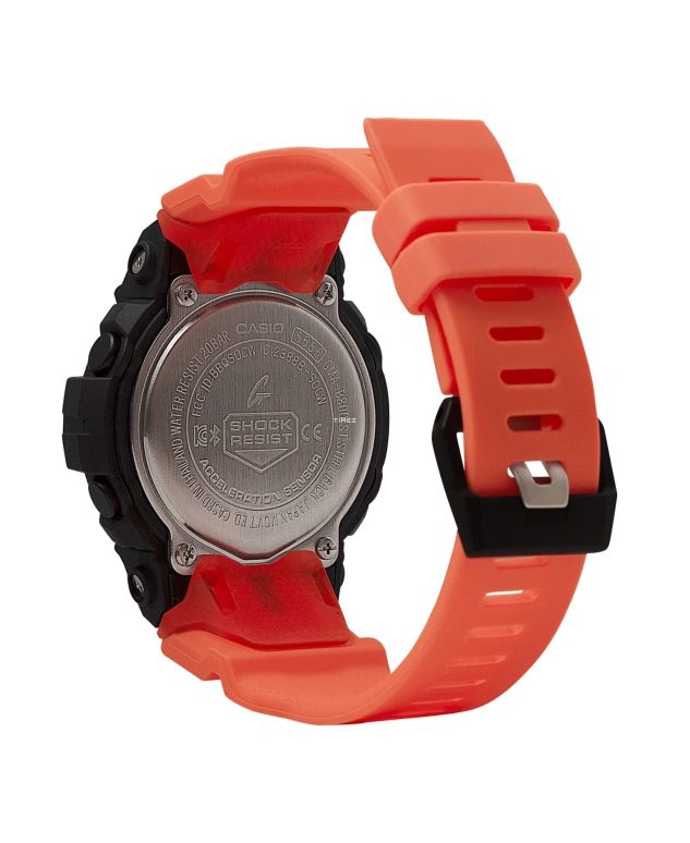 卡西欧,G-SHOCK 45.20毫米,45.20毫米,合成树脂,黑色,石英,倒计时,计时,月历,星期历,矿物水晶,圆形,GMAB800SC,GMAB800SC-1A4