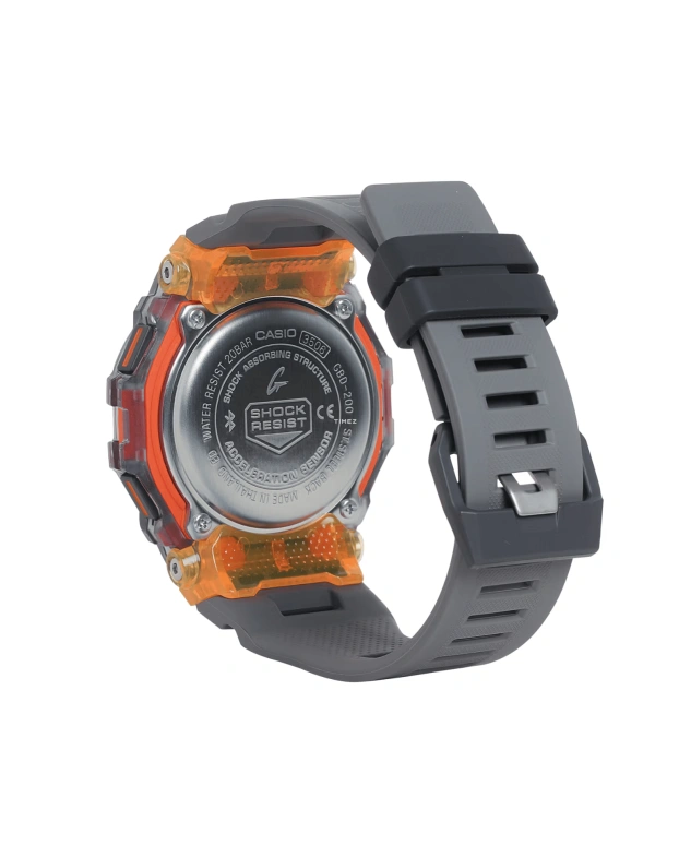 卡西欧,G-SHOCK 48.40x45.90毫米,48.40x45.90毫米,合成树脂,黑色,石英,倒计时,计时,月历,星期历,矿物水晶,方形,GBD200SM,GBD200SM-1A5