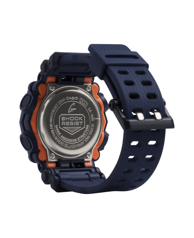 卡西欧,G-SHOCK 49.50毫米,49.50毫米,合成树脂,黑色,石英,倒计时,计时,月历,星期历,矿物水晶,圆形,GA900,GA900-2A