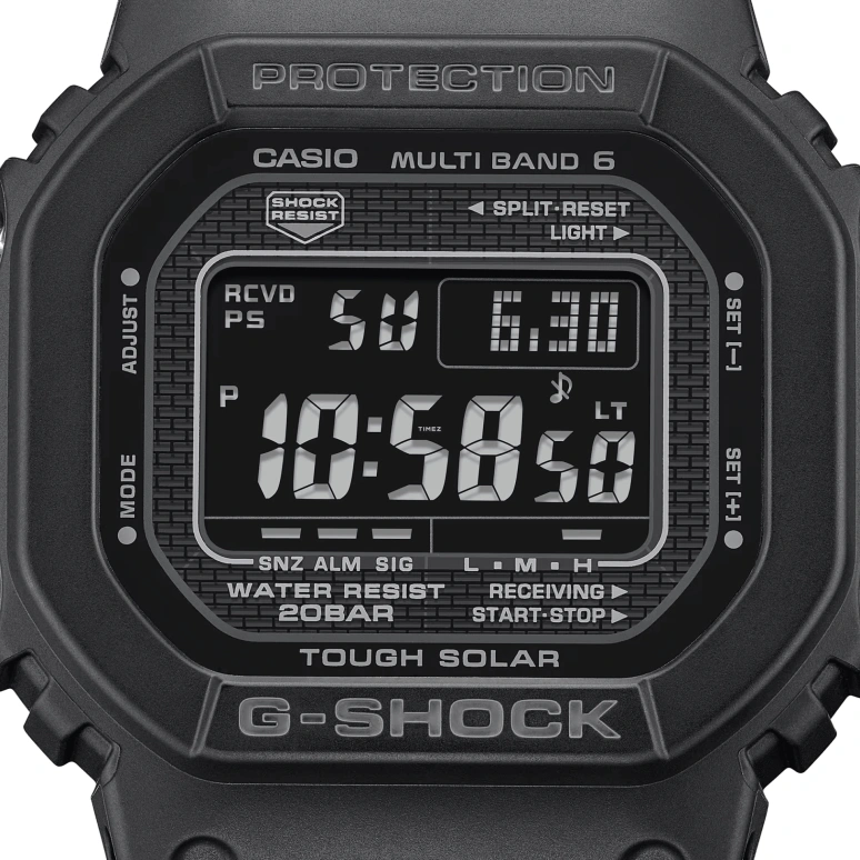 卡西欧,G-SHOCK 48.90x42.80毫米,48.90x42.80毫米,不锈钢,黑色,石英,倒计时,计时,月历,星期历,矿物水晶,方形,GW5000HS,GW5000HS-1