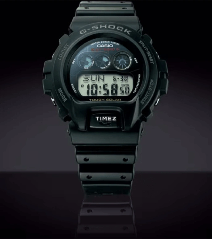 卡西欧,G-SHOCK 50毫米,50毫米,合成树脂,黑色,石英,倒计时,计时,月历,星期历,矿物水晶,圆形,GW6900,GW6900-1