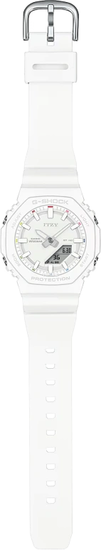 卡西欧,G-SHOCK 40.20毫米,40.20毫米,生物基,合成树脂,白色,石英,倒计时,计时,月历,星期历,矿物水晶,圆形,GMAP2100IT7A