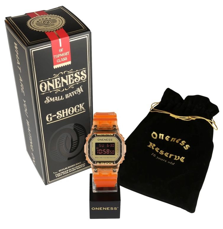 卡西欧,G-SHOCK 48.90x43.80毫米,48.90x43.80毫米,合成树脂,黄色,黑色,石英,倒计时,计时,月历,星期历,矿物水晶,方形,DW5600ONS23,DW5600ONS23-4