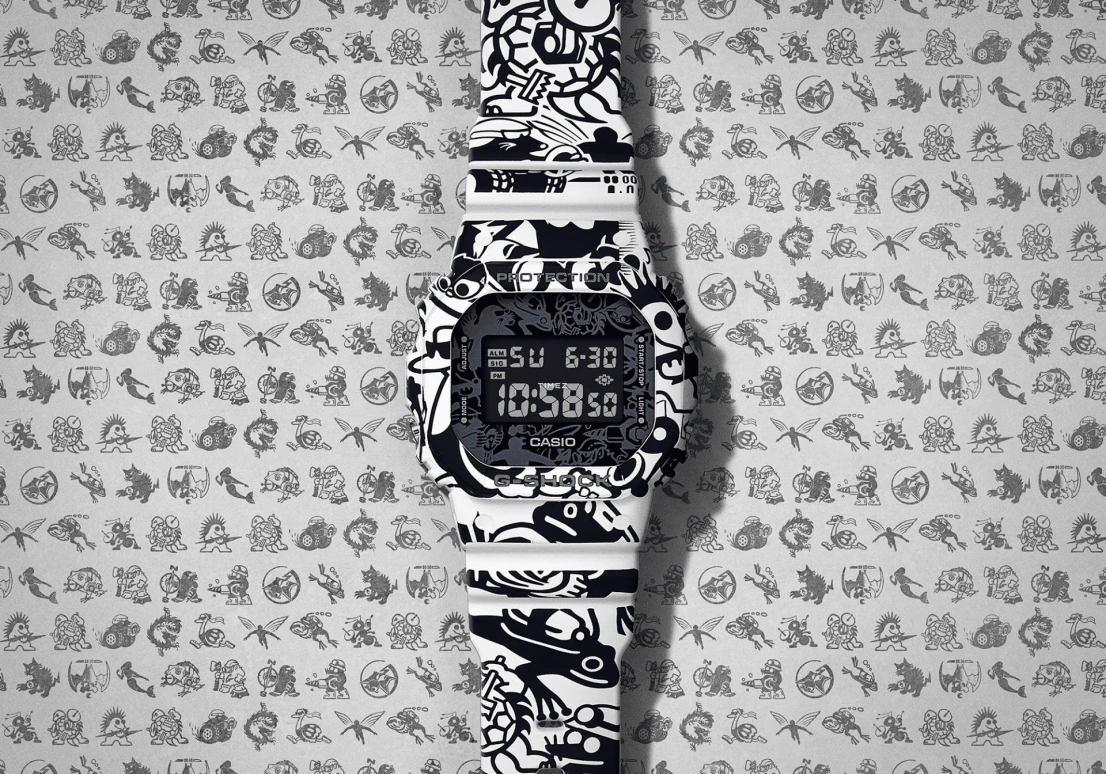 卡西欧,G-SHOCK 48.90x42.80毫米,48.90x42.80毫米,合成树脂,黑色,石英,倒计时,计时,月历,星期历,矿物水晶,方形,DW5600GU,DW5600GU-7