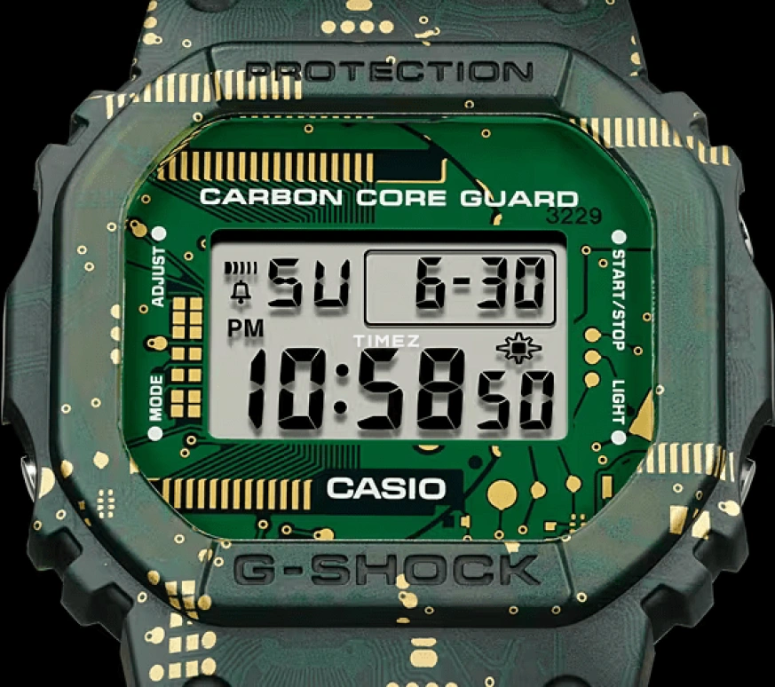 卡西欧,G-SHOCK 40x44毫米,40x44毫米,合成树脂,绿色,石英,DWE,DWE-5600CC-3