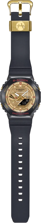 卡西欧,G-SHOCK 44.40毫米,44.40毫米,生物基,合成树脂,黄金色,石英,倒计时,计时,月历,星期历,矿物水晶,八角形,GBM2100RH,GBM2100RH-1A