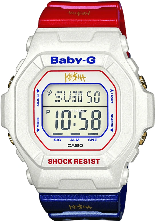 卡西欧,BABY-G 43.10毫米,43.10毫米,不锈钢,白色,石英,BG,BG-5600KS-7