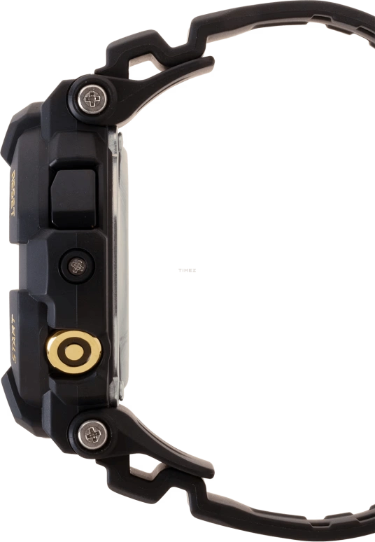 卡西欧,G-SHOCK 50.80毫米,50.80毫米,合成树脂,黄金色,灰色,石英,倒计时,计时,月历,星期历,矿物水晶,圆形,GD350GB,GD350GB-1