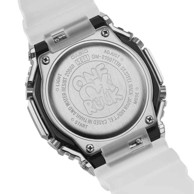 Casio,G-SHOCK 49.30x44.40mm,49.30x44.40mm,Resin,Stainless Steel,Black,Quartz,Foudroyante,Countdown,Month,Date,Hardlex,Glass,Octagon,GM2100TTTR,GM2100TTTR-8A
