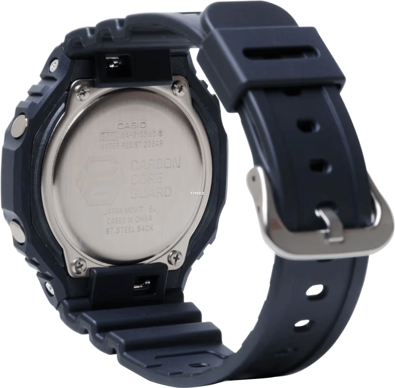 卡西欧,G-SHOCK 41.50毫米,41.50毫米,碳纤维,生物基,合成树脂,白色,石英,倒计时,计时,月历,星期历,矿物水晶,八角形,GA2100WD,GA2100WD-1A