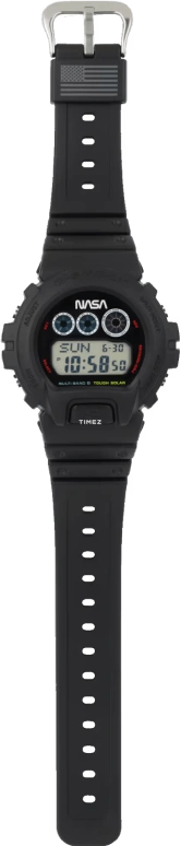 卡西欧,G-SHOCK 50毫米,50毫米,合成树脂,黑色,石英,倒计时,计时,星期历,日历,矿物水晶,圆形,GW6900NASA241
