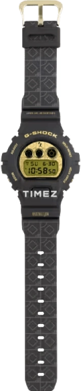 卡西欧,G-SHOCK 50毫米,50毫米,合成树脂,黄色,石英,倒计时,计时,月历,星期历,矿物水晶,圆形,DW6900BI24,DW6900BI24-1