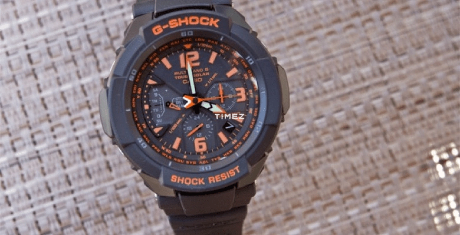 卡西欧,G-SHOCK 64.20x46.60毫米,64.20x46.60毫米,合成树脂,黑色,石英,星期历,日历,世界时,闹铃,矿物水晶,玻璃,酒桶形,GW,GW-3000B-1A