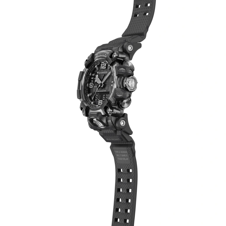 卡西欧,Mudmaster 54.40毫米,54.40毫米,合成树脂,黑色,石英,倒计时,计时,月历,星期历,蓝宝石,圆形,GWG2000,GWG2000-1A1