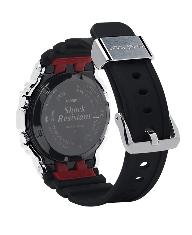 卡西欧,G-SHOCK 49.20x43.20毫米,49.20x43.20毫米,不锈钢,黑色,石英,倒计时,计时,月历,星期历,矿物水晶,方形,GMWB5000,GMWB5000-1