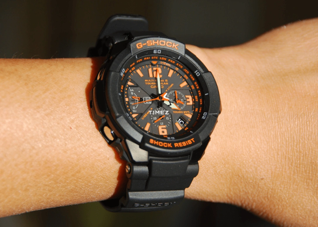 卡西欧,G-SHOCK 64.20x46.60毫米,64.20x46.60毫米,合成树脂,黑色,石英,星期历,日历,世界时,闹铃,矿物水晶,玻璃,酒桶形,GW,GW-3000B-1A