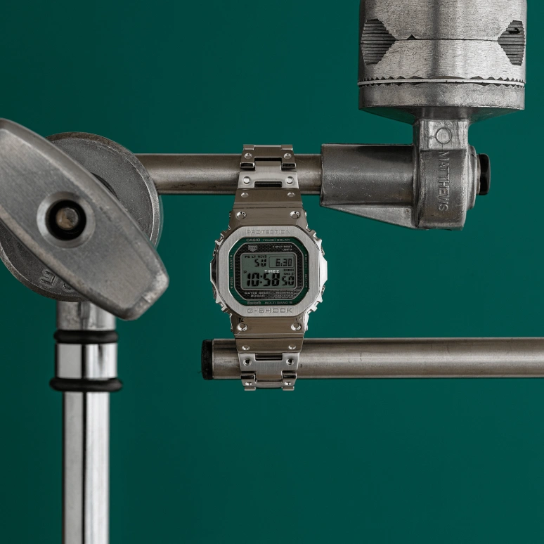 卡西欧,G-SHOCK 49.30x43.20毫米,49.30x43.20毫米,不锈钢,灰色,石英,倒计时,计时,月历,星期历,玻璃,方形,GMW,GMW-B5000D-3