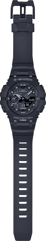 卡西欧,G-SHOCK 42.50x46毫米,42.50x46毫米,合成树脂,碳纤维,黑色,石英,倒计时,计时,月历,星期历,矿物水晶,圆形,GAB001,GAB001-1A