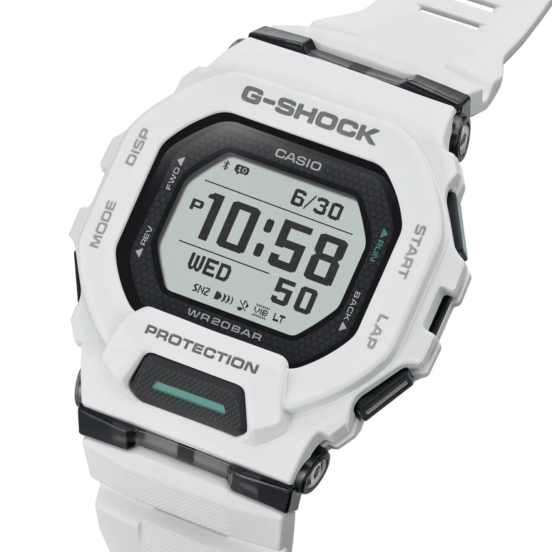 卡西欧,G-SHOCK 48.40x45.90毫米,48.40x45.90毫米,合成树脂,黑色,石英,倒计时,计时,月历,星期历,矿物水晶,方形,GBD200,GBD200-7