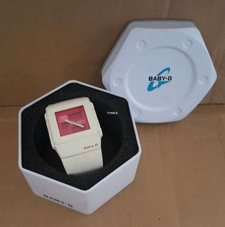 卡西欧,BABY-G 43毫米,43毫米,塑料,酒红色,红色,石英,白色,BGA,BGA-200-7E3