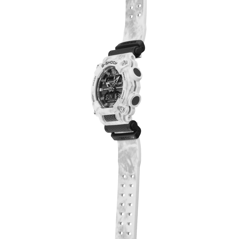 卡西欧,G-SHOCK 52.80x49.50毫米,52.80x49.50毫米,合成树脂,黑色,石英,倒计时,计时,月历,星期历,矿物水晶,圆形,GA900GC,GA900GC-7A