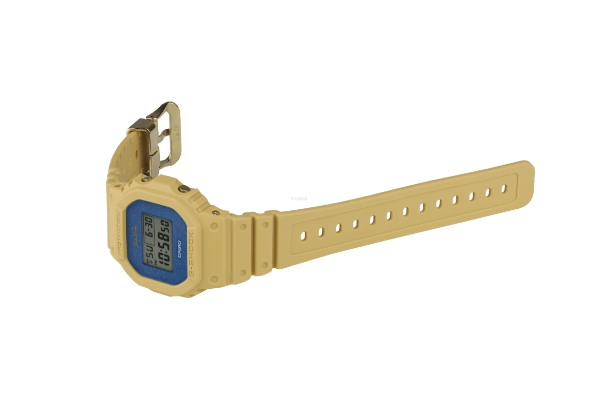 卡西欧,G-SHOCK 48.90x43.80毫米,48.90x43.80毫米,合成树脂,蓝色,灰色,石英,倒计时,计时,月历,星期历,矿物水晶,方形,DW5600SLF23,DW5600SLF23-5