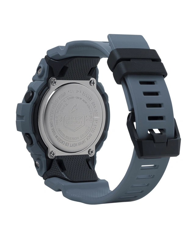 卡西欧,G-SHOCK 48.60毫米,48.60毫米,合成树脂,黑色,石英,倒计时,计时,月历,星期历,矿物水晶,圆形,GBA800UC,GBA800UC-2A