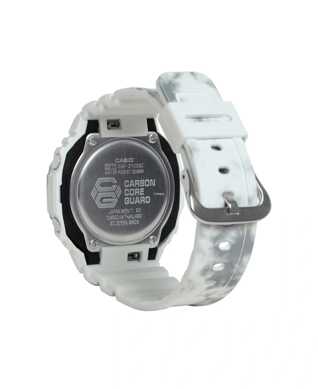 卡西欧,G-SHOCK 48.50x45.40毫米,48.50x45.40毫米,碳纤维,黑色,石英,倒计时,计时,月历,星期历,矿物水晶,八角形,GAE2100GC,GAE2100GC-7A