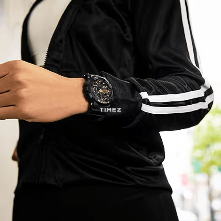 卡西欧,G-SHOCK 45.90毫米,45.90毫米,合成树脂,黑色,石英,倒计时,计时,月历,星期历,矿物水晶,圆形,GMAS140M,GMAS140M-1A