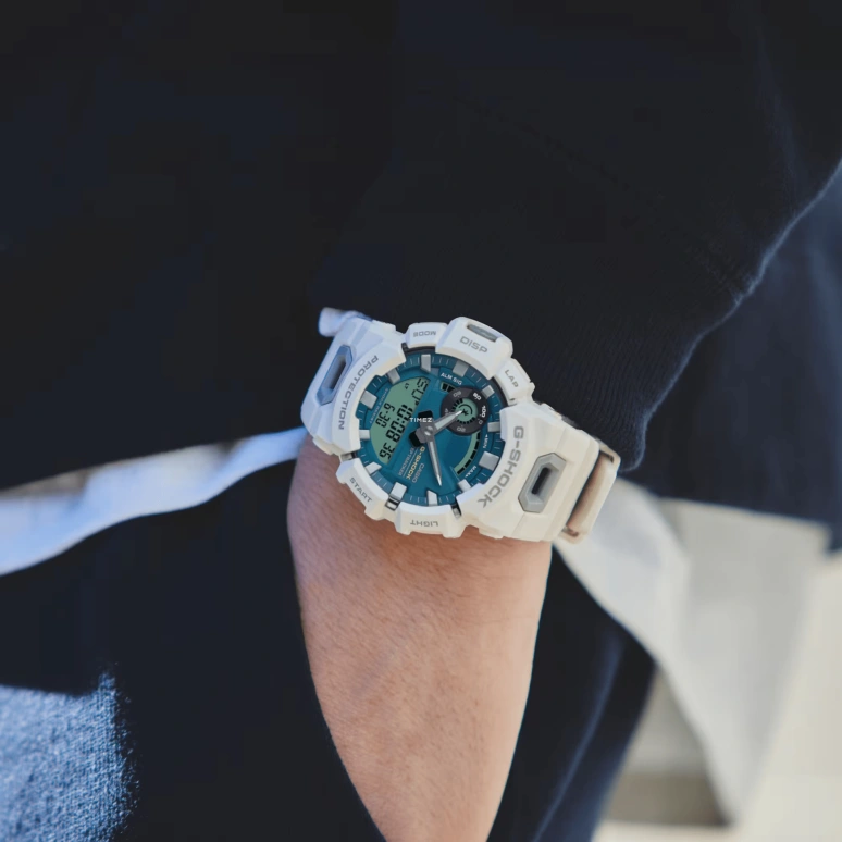卡西欧,G-SHOCK 48.90毫米,48.90毫米,生物基,合成树脂,蓝色,石英,倒计时,计时,月历,星期历,矿物水晶,圆形,GBA900CB,GBA900CB-7A