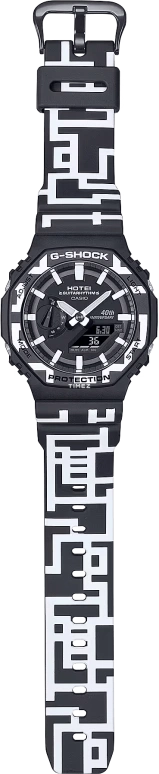卡西欧,G-SHOCK 48.50x45.40毫米,48.50x45.40毫米,合成树脂,碳纤维,黑色,石英,倒计时,计时,月历,星期历,矿物水晶,八角形,GA2100HT,GA2100HT-1A