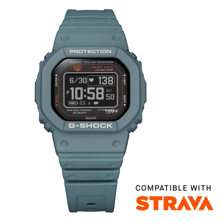 Casio,G-SHOCK 51.10x44.50mm,51.10x44.50mm,Bio-sourced,Black,Quartz,Chronograph,Moonphase,Month,Date,Hardlex,Square,DW,DW-H5600-2