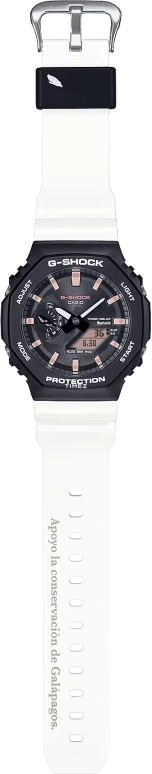 卡西欧,G-SHOCK 45.40毫米,45.40毫米,碳纤维,生物基,合成树脂,黑色,石英,倒计时,计时,月历,星期历,矿物水晶,八角形,GAB2100CD1A7
