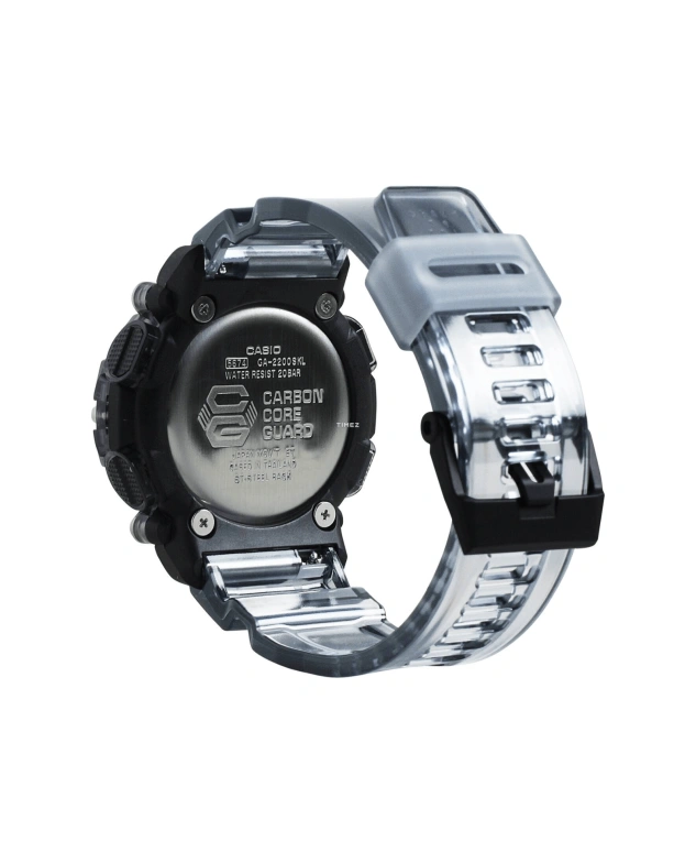 卡西欧,G-SHOCK 50.80x47.10毫米,50.80x47.10毫米,合成树脂,黑色,石英,倒计时,计时,月历,星期历,矿物水晶,圆形,GA2200SKL,GA2200SKL-8A