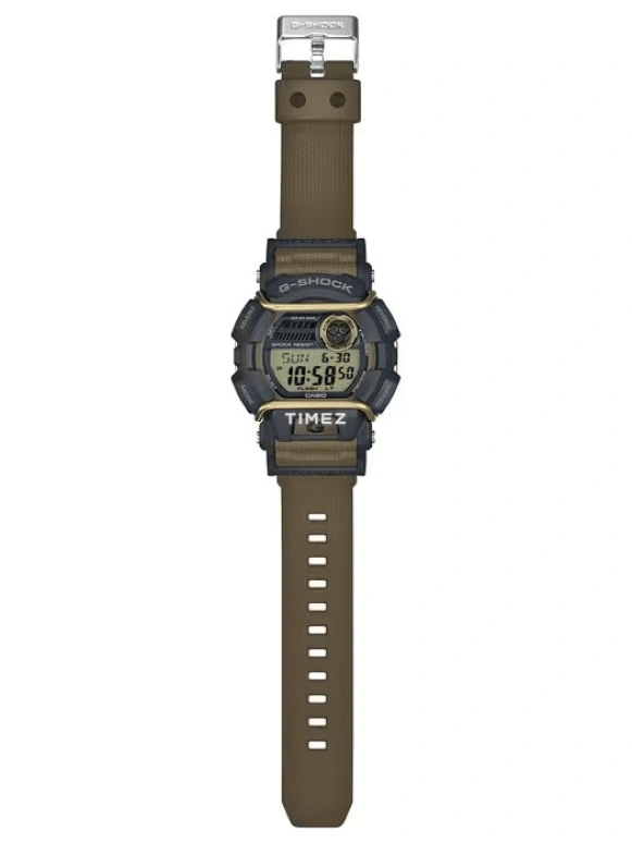卡西欧,G-SHOCK 49.70毫米,49.70毫米,合成树脂,灰色,石英,倒计时,计时,月历,星期历,矿物水晶,圆形,GD400,GD400-9