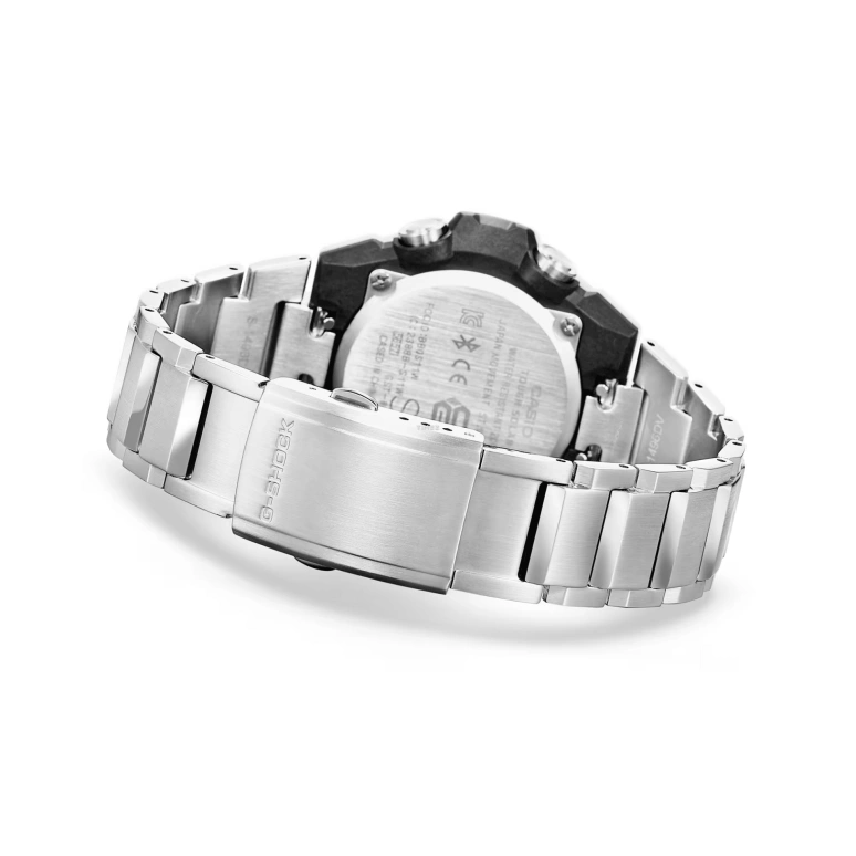 卡西欧,G-STEEL 49.60毫米,49.60毫米,合成树脂,黑色,石英,倒计时,计时,月历,星期历,矿物水晶,圆形,GSTB400CD,GSTB400CD-1A3