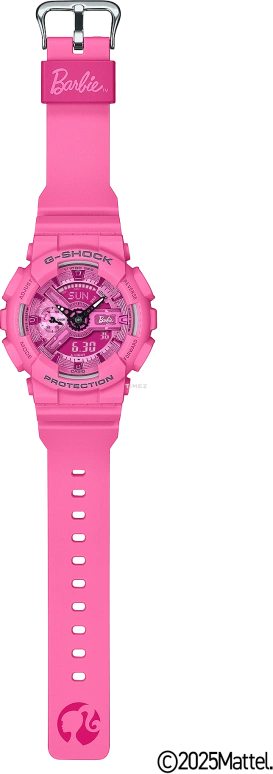 卡西欧,G-SHOCK 45.90毫米,45.90毫米,合成树脂,粉红色,石英,倒计时,计时,月历,星期历,矿物水晶,圆形,GMAS110BE,GMAS110BE-4A
