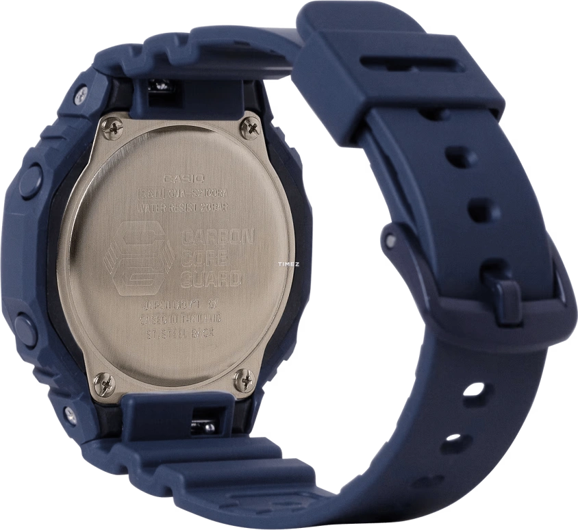 Casio,G-SHOCK 46.20x42.90mm,46.20x42.90mm,Carbon,Resin,Blue,Quartz,Countdown,Chronograph,Month,Date,Hardlex,Round,GMAS2100BA21