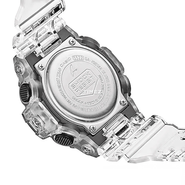卡西欧,G-SHOCK 57.50x53.40毫米,57.50x53.40毫米,合成树脂,黑色,石英,倒计时,计时,月历,星期历,矿物水晶,圆形,GA700SKE,GA700SKE-7A