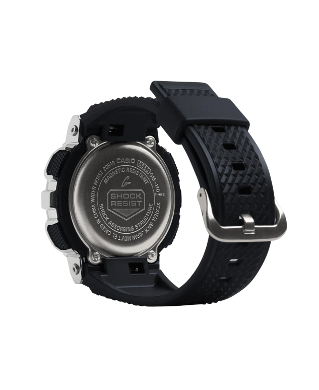 卡西欧,G-SHOCK 48.80毫米,48.80毫米,合成树脂,黑色,石英,倒计时,计时,月历,星期历,矿物水晶,圆形,GM110,GM110-1A