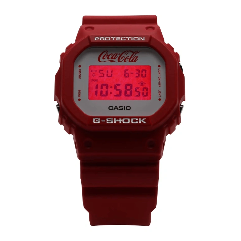 卡西欧,G-SHOCK 48.90x43.80毫米,48.90x43.80毫米,合成树脂,白色,石英,倒计时,计时,月历,星期历,矿物水晶,方形,DW5600CC23,DW5600CC23-4